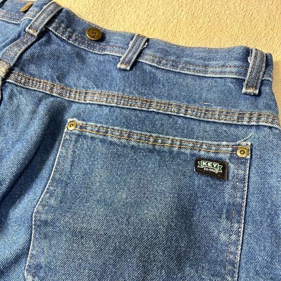 Men’s Vintage Double Knee key Jeans size 38x30 - Picture 10 of 10
